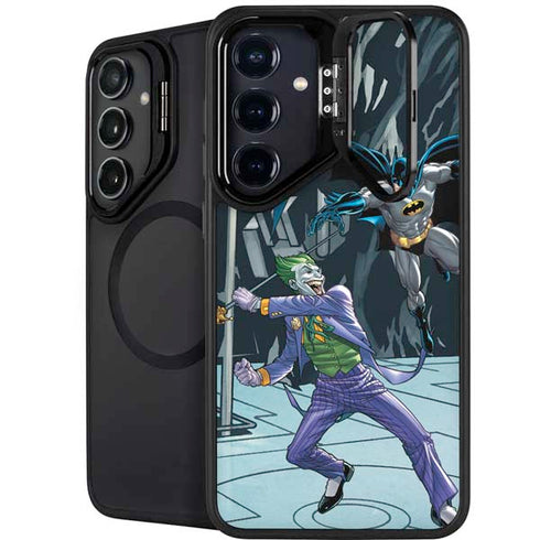 DC Comics The Joker vs Batman Art Galaxy S25 Kickstand Case